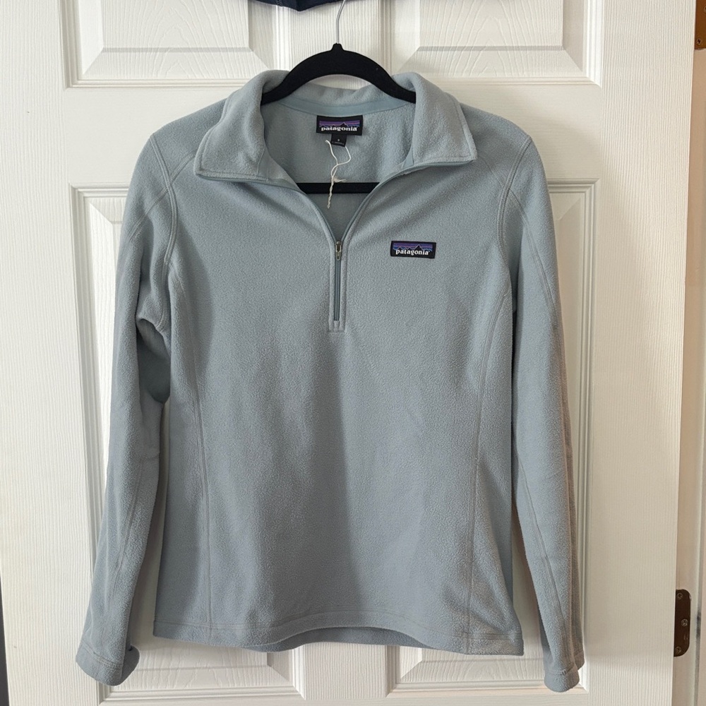 Patagonia Light Blue Half-Zip Fleece